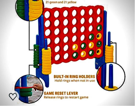 Giant Connect 4 Game for Kids and Adults from Jumpman Party Rentals